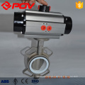 wafer stainless steel pneumatic butterfly valve